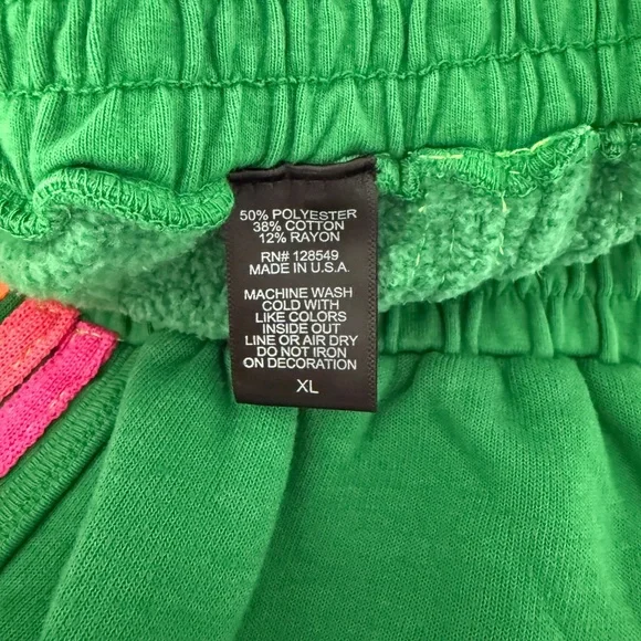 Aviator Nation X Revolve 5 Stripe Jogger Short Size L & XL Green - Picture 6 of 9